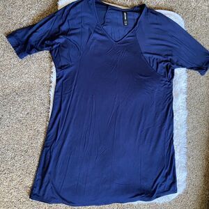 Agnes & Dora Dress Modal Spandex Blend Navy Blue Stretchy Women’s Size XS